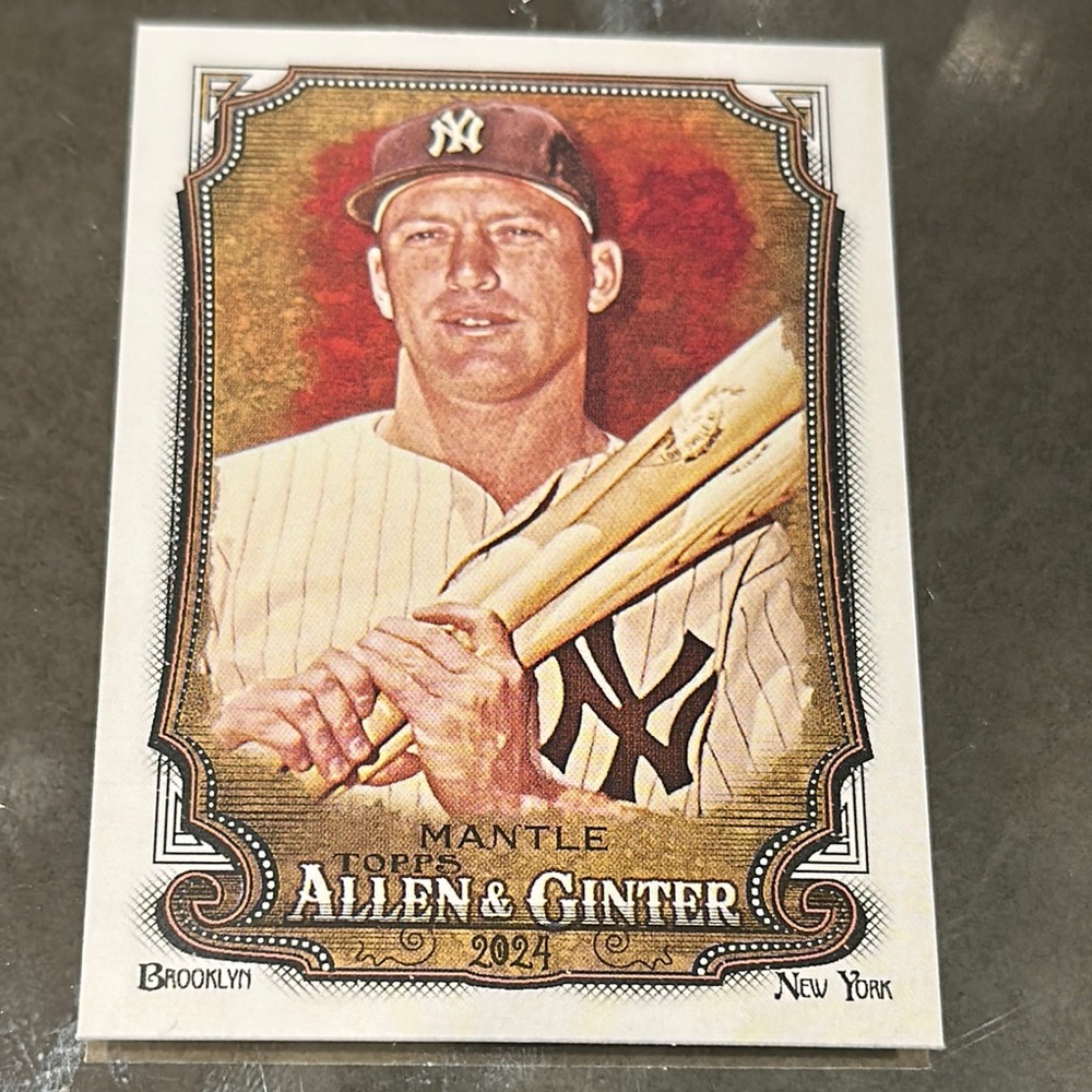 Topps Allen & Ginter 2024 Card - Gold and Brown